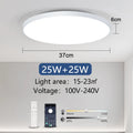 Smart Led Ceiling Lamp 36W 50W Dimmable Modern Led Ceiling Lights With APP Remote Control For Bed...