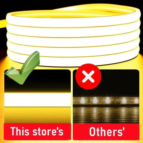 1-30M COB LED Lamp Strip 288LEDs/m RA90 Outdoor IP65 Waterproof Switch/Dimmable Power EU Plu...