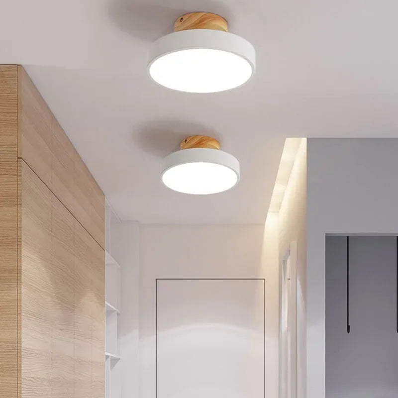 Nordic Macaron Ceiling Lamp Iron  Lamps for Living Room LED Lights for Room White/Green Furniture Luminaire Ceiling Lighting