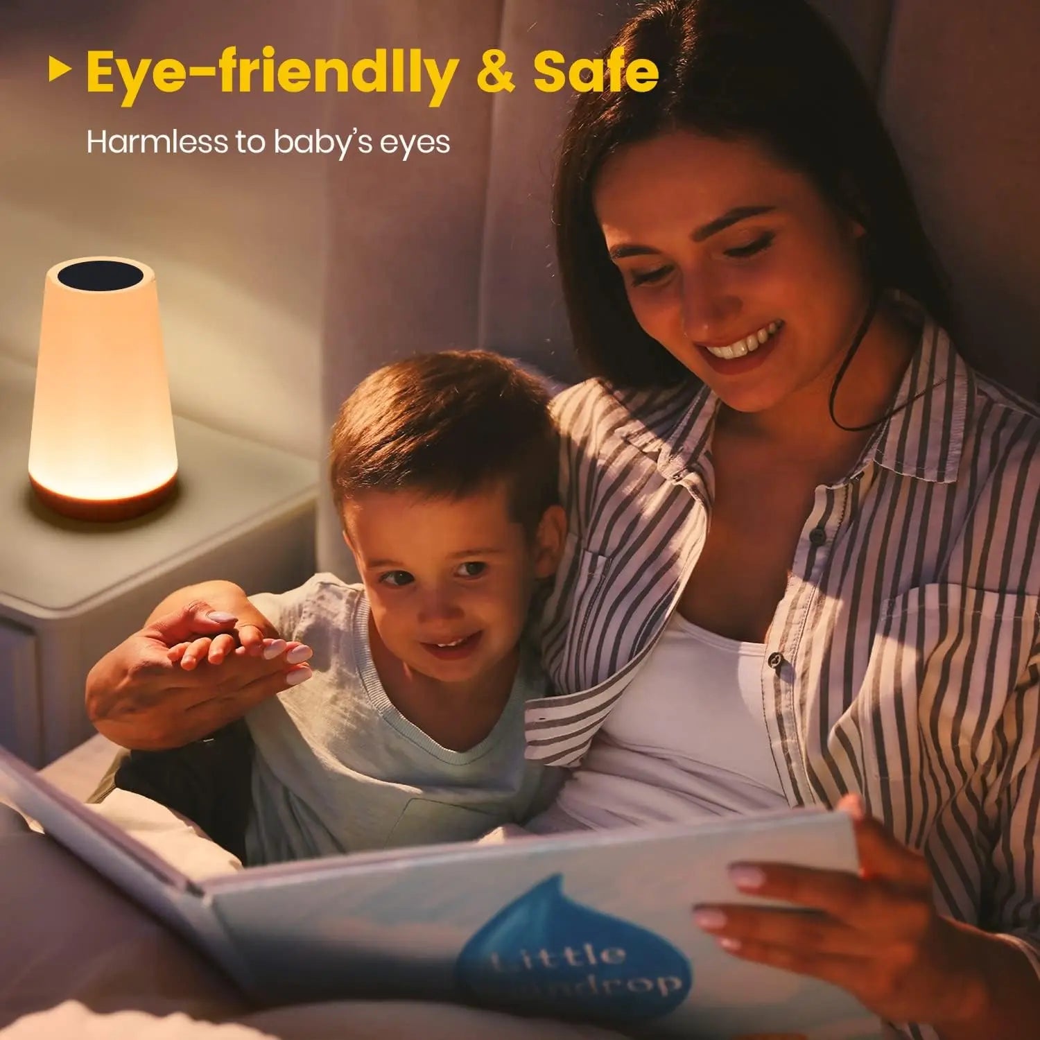 Table Lamp Bedside Lamp For Bedroom 13 Color Changing Touch Night Light RGB Remote Dimmable USB R...