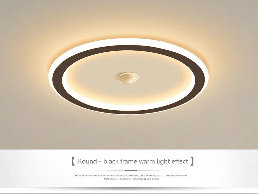 Modern LED Ceiling Light Chandelier Smart Ceiling Lamp with Motion Sensor for Stair Corridor Hallway Entrance Lighting Fixture