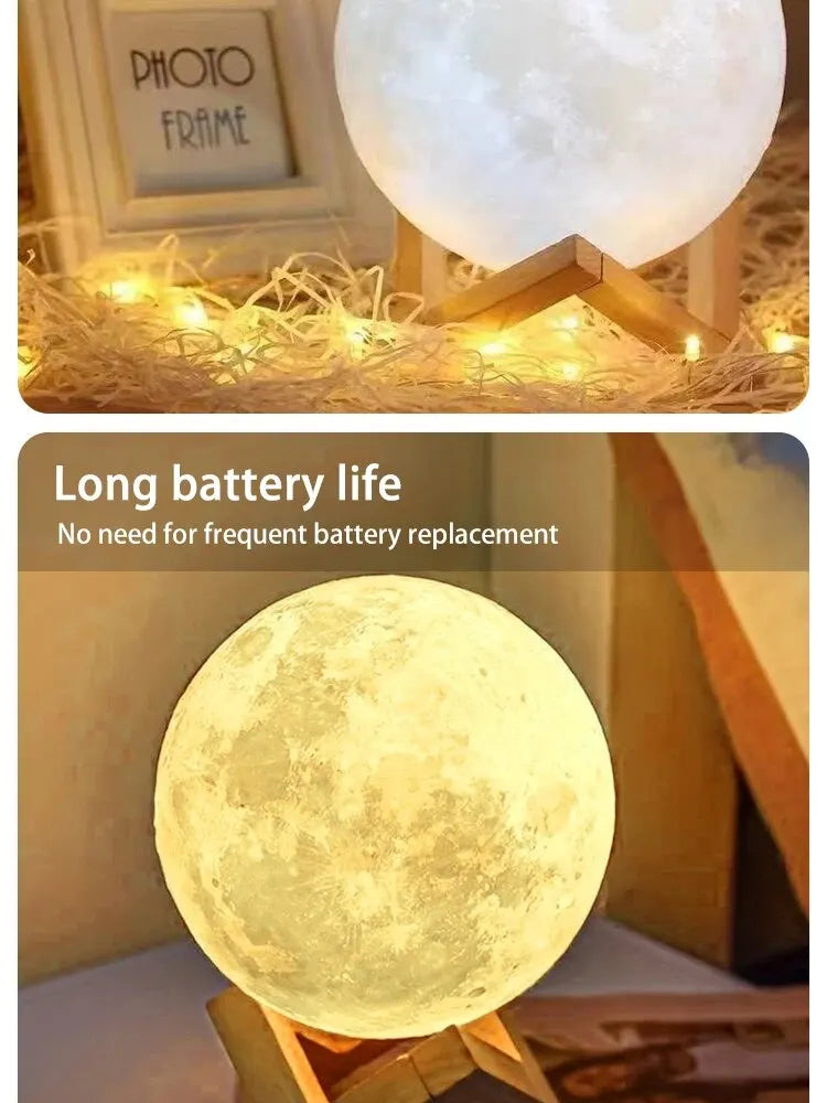 Moon Light Galaxy Light, DIY Moon Night Light, Girl, Boy, Child, Woman Birthday Gift, Bedroom Dec...