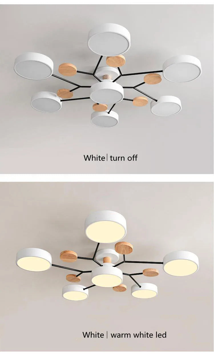 Modern Living Room Ceiling Chandelier Light Three Colors Changed led Ceiling Lights for Bedroom Dining Room 220v Ceiling Lamps
