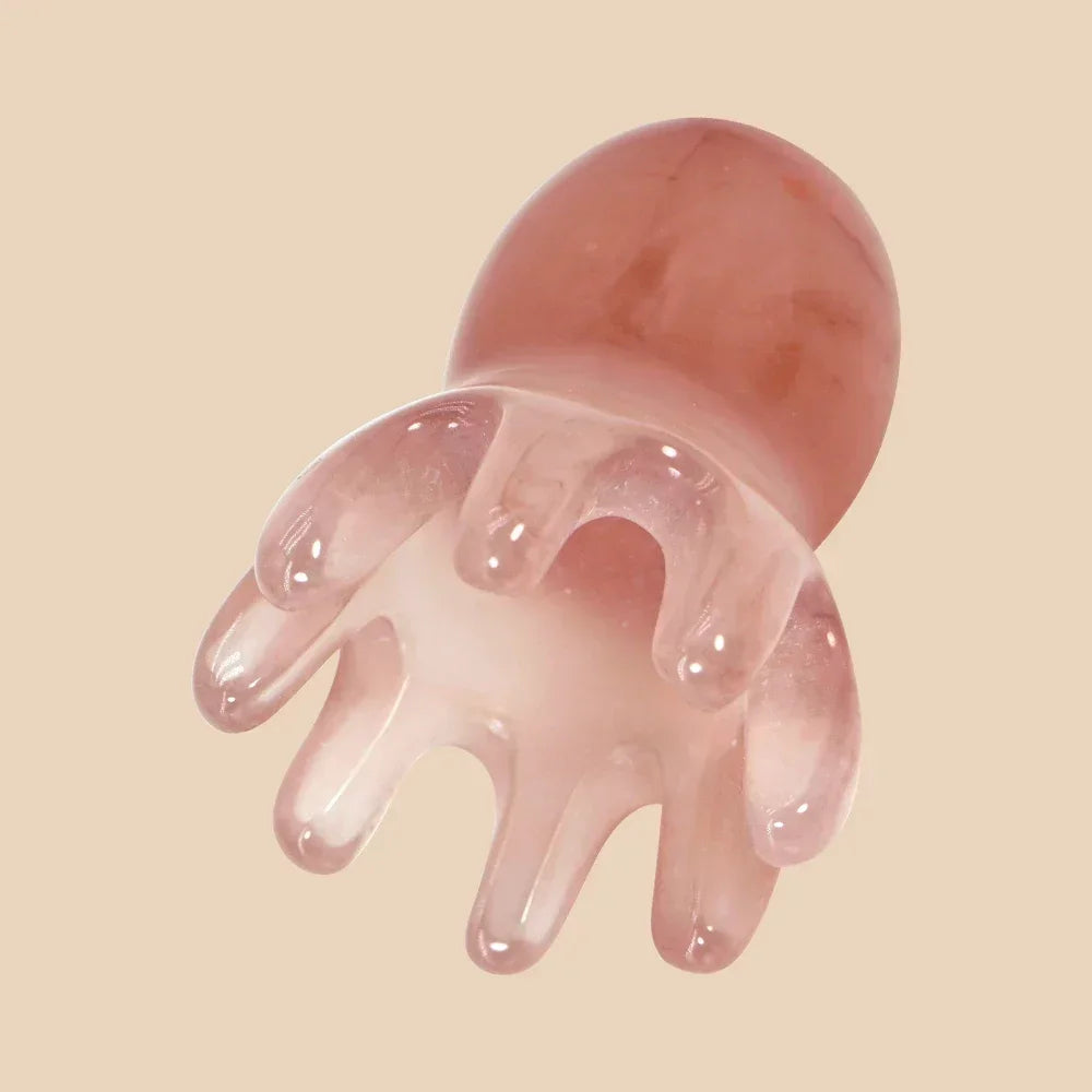 Cute Octopus Scalp Massage Comb (Resin)｜Korean Hair Care, Stress Relief, Anti-Hair Loss, Portable Head Massager for Home&Travel