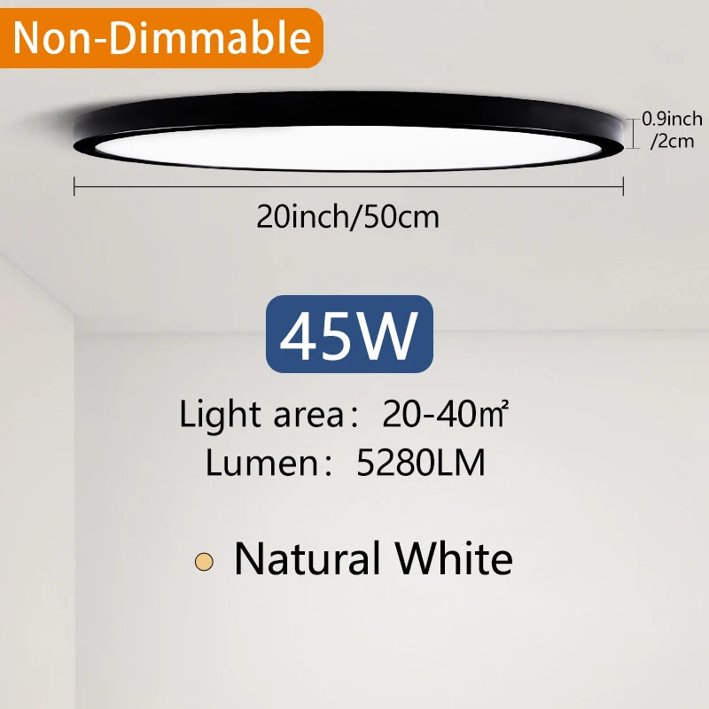 50CM Large Ceiling lamp Smart APP/ Remote Control Dimmable for Bedroom Ceiling Lights AC 110/ led lights for Living room