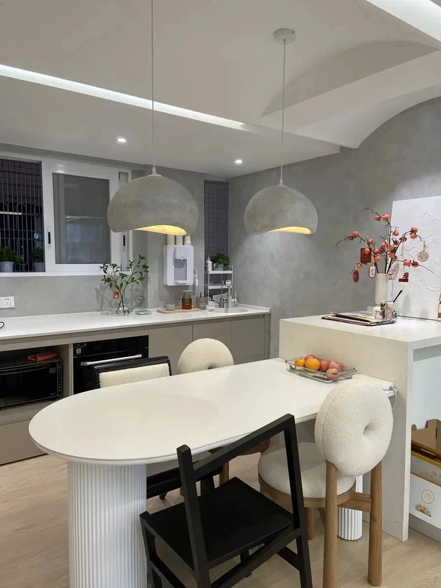 Japanese Wabi Sabi LED Ceiling Chandelier Nordic Modern Dining Bar Table Pendant Light Loft Living Room Decoration Hanging Lamp