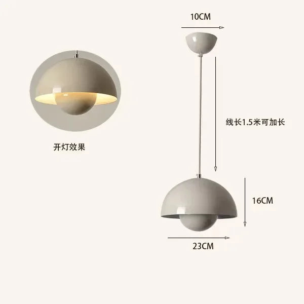 23cm Creative Chandelier Bedroom Study Restaurant Pendant Lights Decorative Lamp Multi-color Optional Modern Bud Indo...