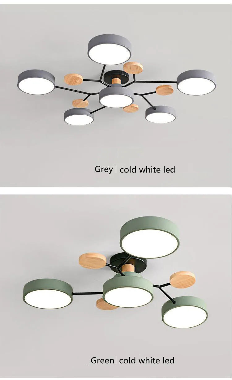 Modern Living Room Ceiling Chandelier Light Three Colors Changed led Ceiling Lights for Bedroom Dining Room 220v Ceiling Lamps