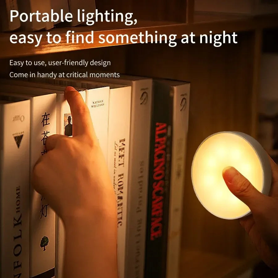 LED Motion Sensor Light Night Light USB Rechargeable Night Lamp for Kitchen Cabinet Wardrobe Lamp...