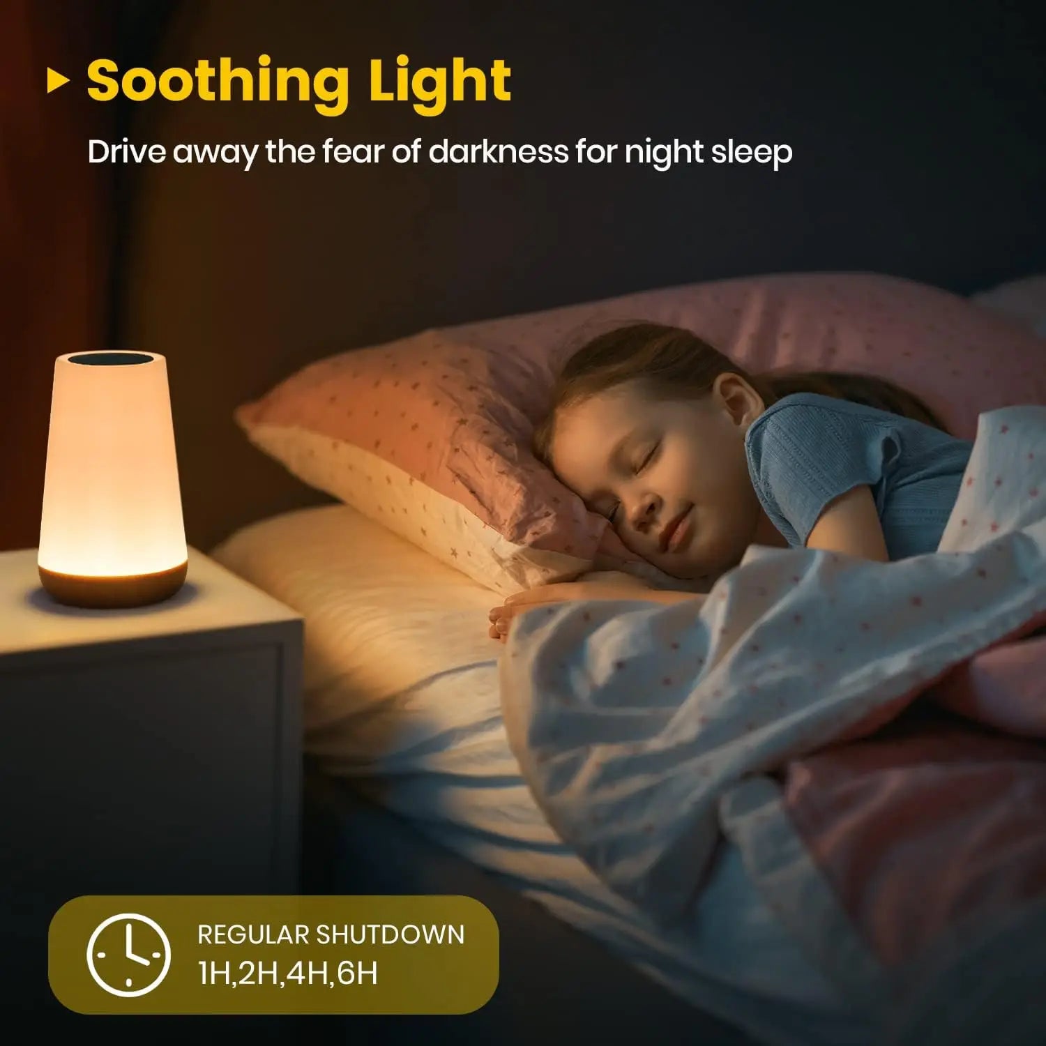Table Lamp Bedside Lamp For Bedroom 13 Color Changing Touch Night Light RGB Remote Dimmable USB R...