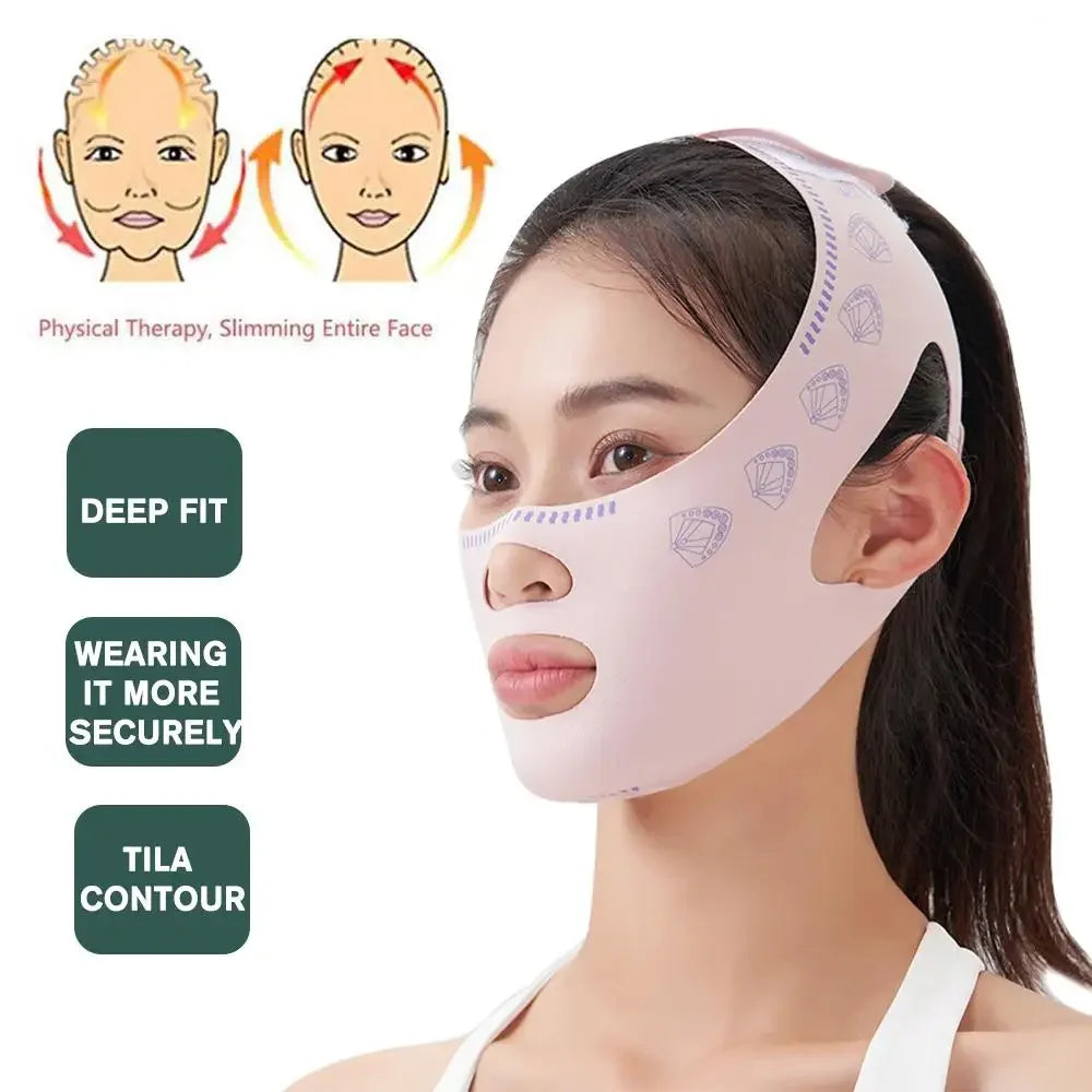 Chin Cheek Slimming Bandage V Shaper V Line Lifting Mask Face Lifting Anti Wrinkle Strap Sleeping Mask Beauty Health Reusable