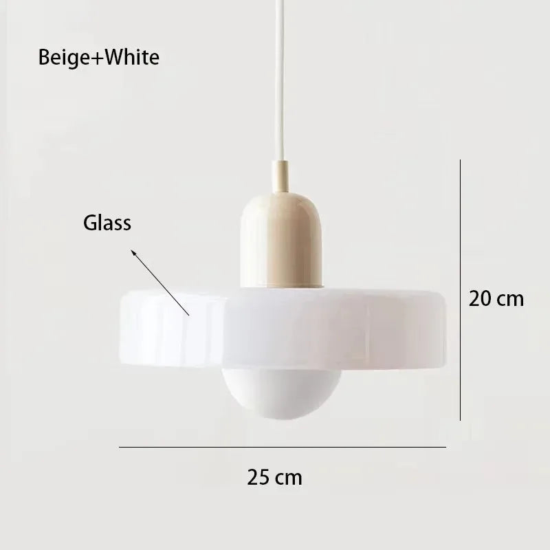 Nordic Retro E27 Colorful Ceiling Chandelier Orange Glass Pendant Lamp for Home Decor Dining Room Cafe Bar Counter Li...