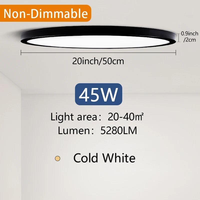 50CM Large Ceiling lamp Smart APP/ Remote Control Dimmable for Bedroom Ceiling Lights AC 110/ led lights for Living room