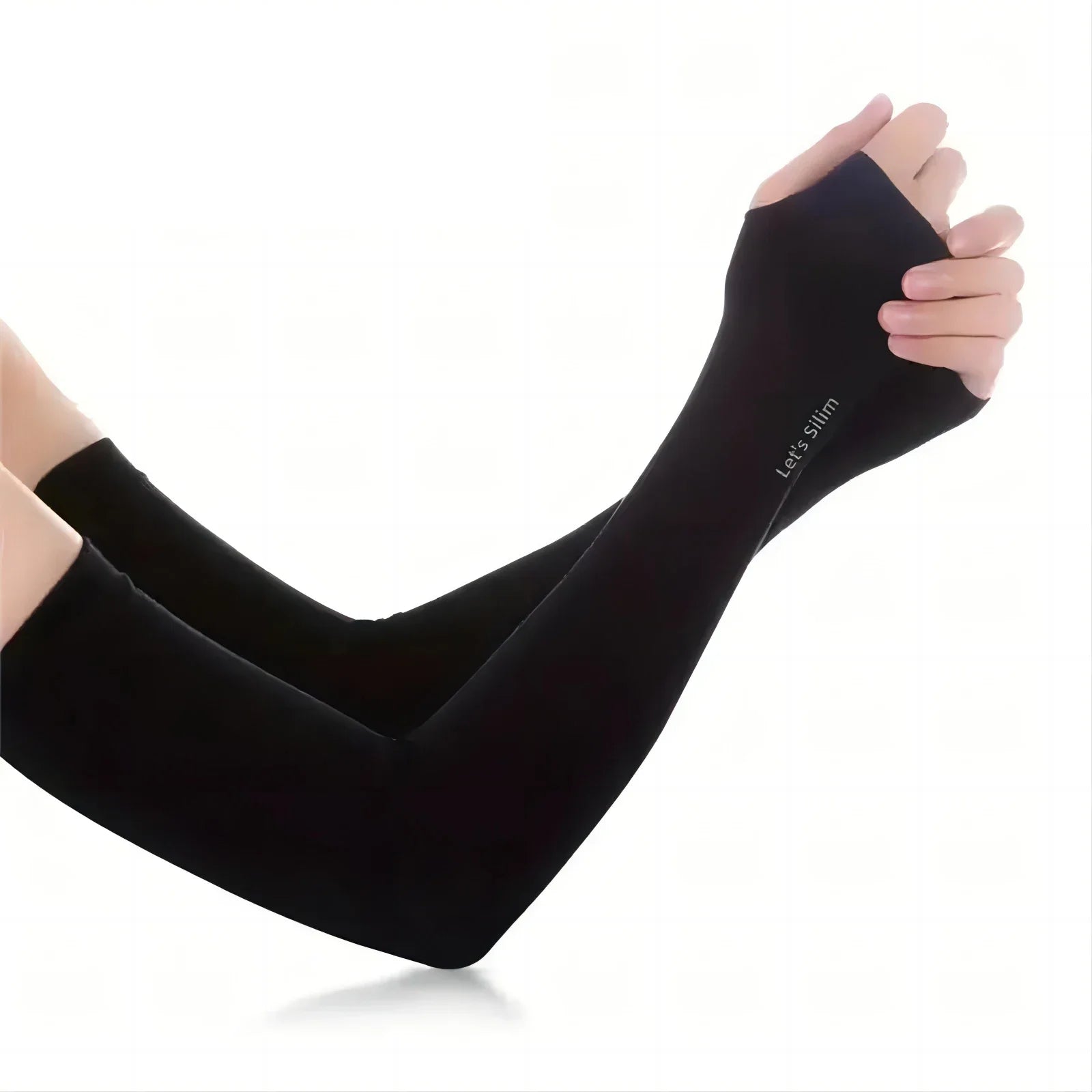 Ice Silk Sun Protection Arm Covers Unisex Elbow Cover Outdoor Cycling Running Fishing Driving Cool Anti-UV Arm Sleeves 1 Pair