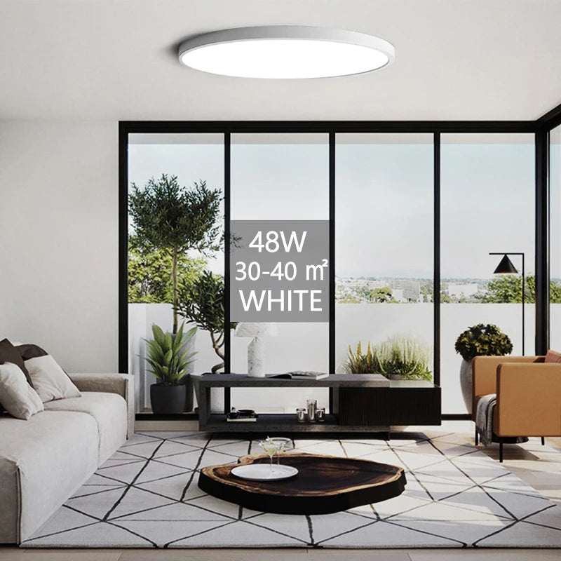 50CM Large Ceiling lamp Smart APP/ Remote Control Dimmable for Bedroom 48W Ceiling Lights AC 110/...