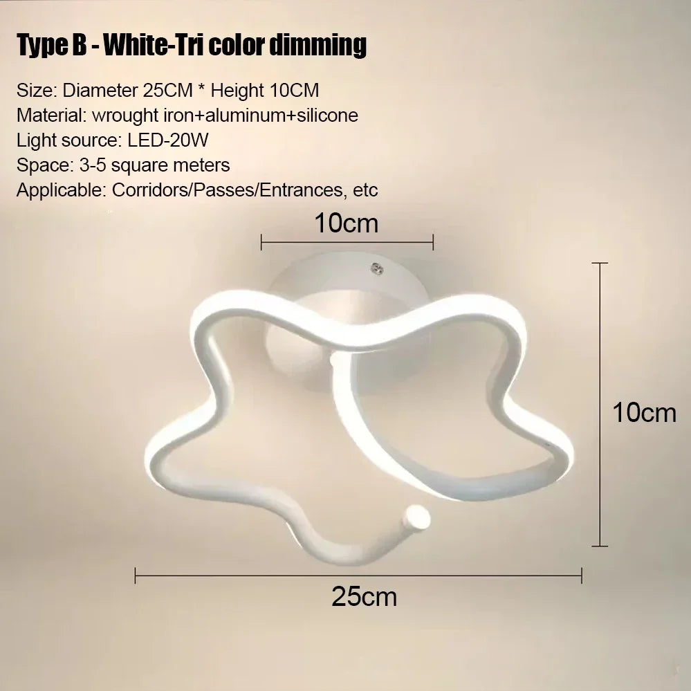 LED Strip Aisle Ceiling Lights Modern Minimalist Living Room Lamps For Balcony Entrance Home Decor Fixtures various s...