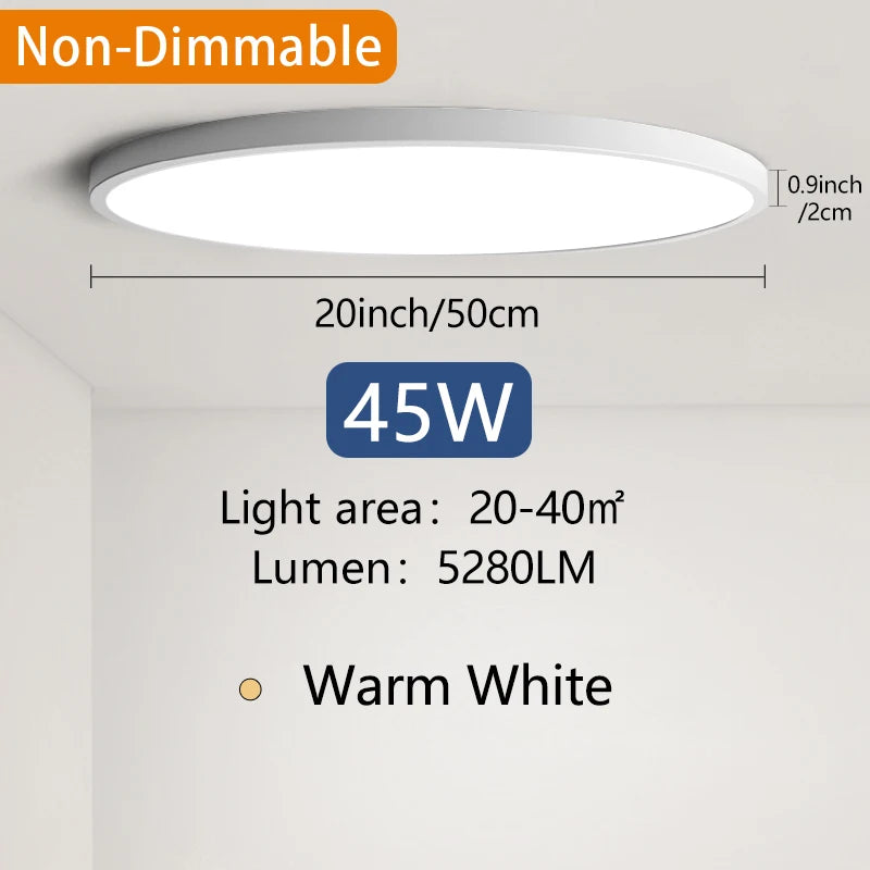 50CM Large Ceiling lamp Smart APP/ Remote Control Dimmable for Bedroom Ceiling Lights AC 110/ led lights for Living room