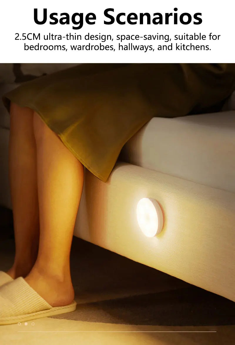 Intelligent Sensing Night Light LED Night Light with Digital Sensor Head Magnetic Suction Wireles...