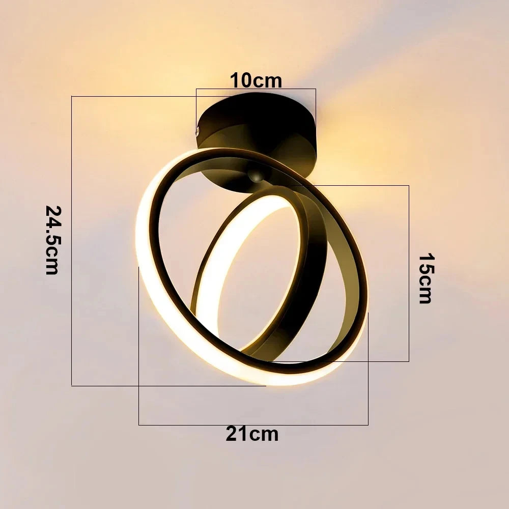 LED Aisle Ceiling Lights Modern Chandelier Three Colors Lamp Minimalist Lamps For Bedroom Light Surface Installation ...