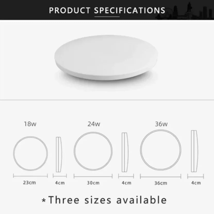 Modern LED Ceiling Light Waterproof Dustproof Three Proof Light Kitchen Bedroom Bathroom Living R...