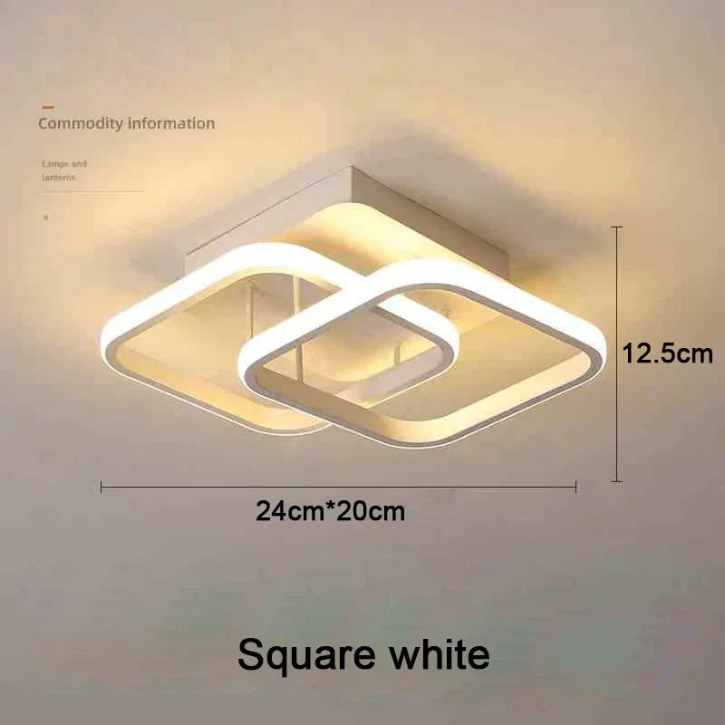 Household LED Chandelier Three Colors Lamp Modern Style Ceiling Lamp Bedroom Light Surface Installation 85-265V Dinin...