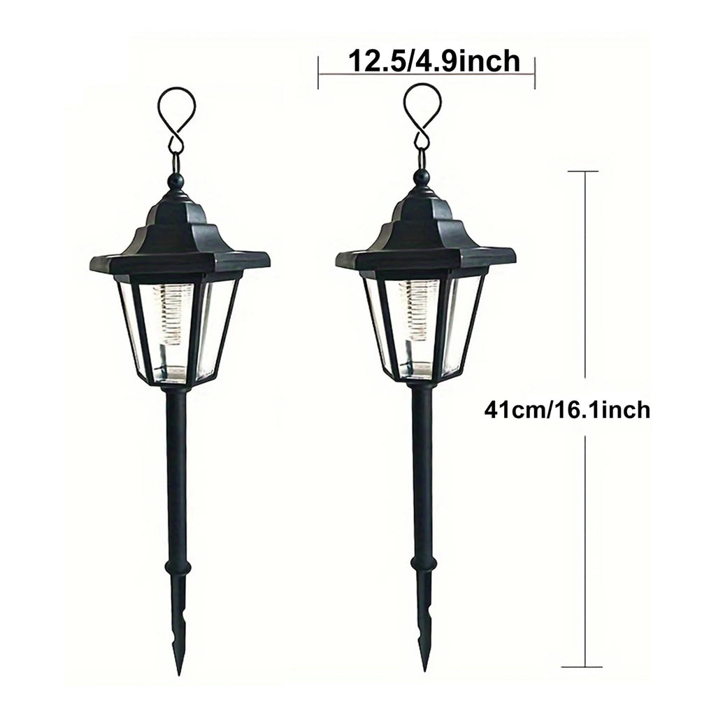 1 PC Solar Lantern Candle Lamp Outdoor Waterproof LED Lights for Garden Decorative Lighting Pathway Lighting