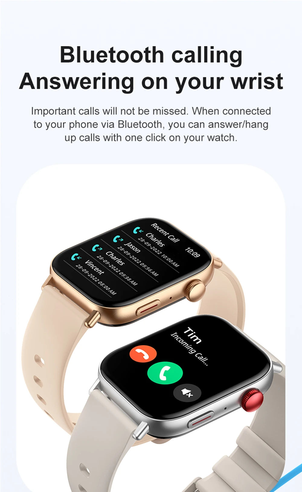 New COLMI C8 Max Voice Calling Smart Watch 1.93" Large HD Color Display Health and Fitness Tracking Smartwatch for Men and Women