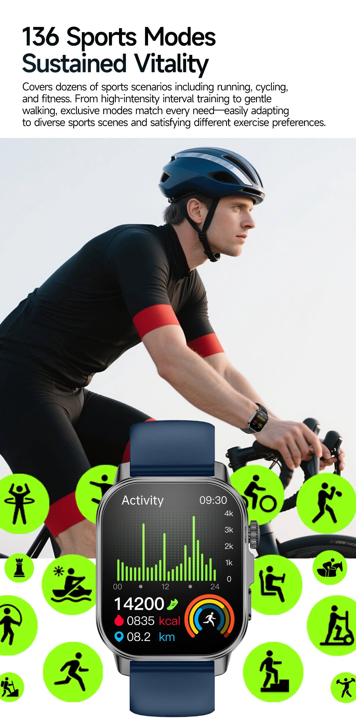 2026 Fashion Health Smart Watch Women 2.0"AMOLED ECG Physical Examination Fat Uric Acid Heart Rate BT Call Smartwatch For Ladies