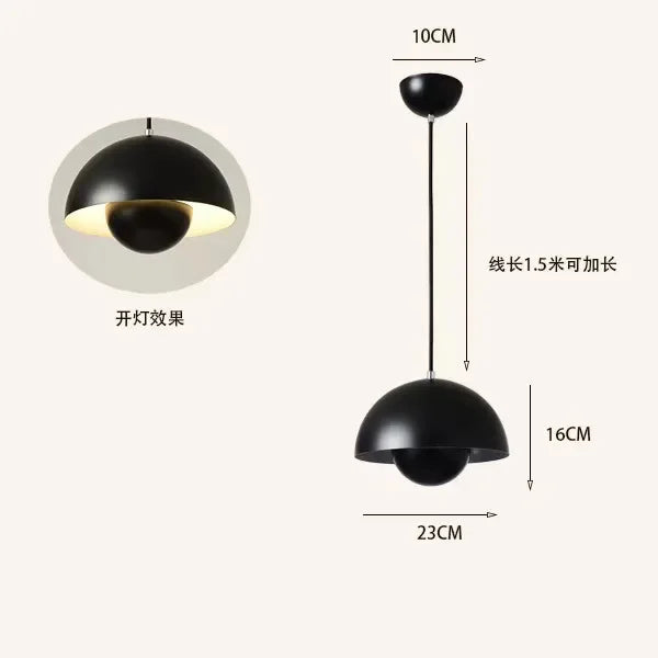 23cm Creative Chandelier Bedroom Study Restaurant Pendant Lights Decorative Lamp Multi-color Optional Modern Bud Indo...