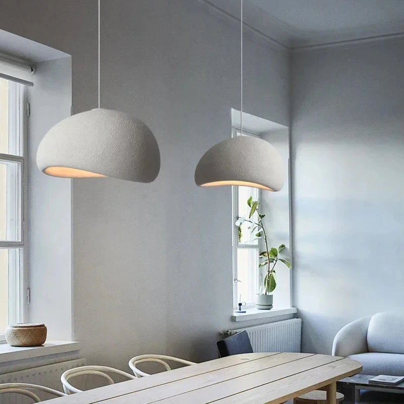 Japanese Wabi Sabi LED Ceiling Chandelier Nordic Modern Dining Bar Table Pendant Light Loft Living Room Decoration Hanging Lamp