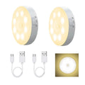 Motion Sensor LED Night Light USB Rechargeable Night Lamp For Kitchen Cabinet Wardrobe Lamp Stair...