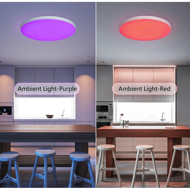 30W 36W Smart LED Ceiling Light RGB Dimming APP TUYA Remote Control Timing Indoor Home Decor Blue...