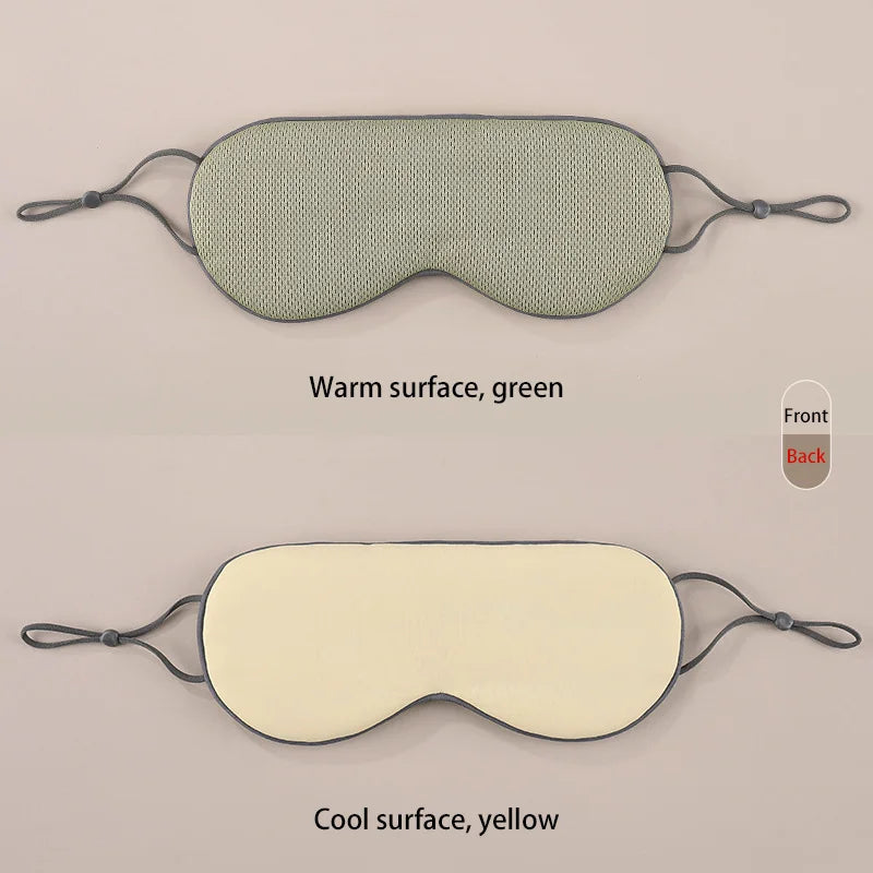 New Sleeping Eye Mask Korean Style Ice Silk Warm And Cool Dual Use Adjustable Travel Light Blocking Breathable Eye Mask 2026