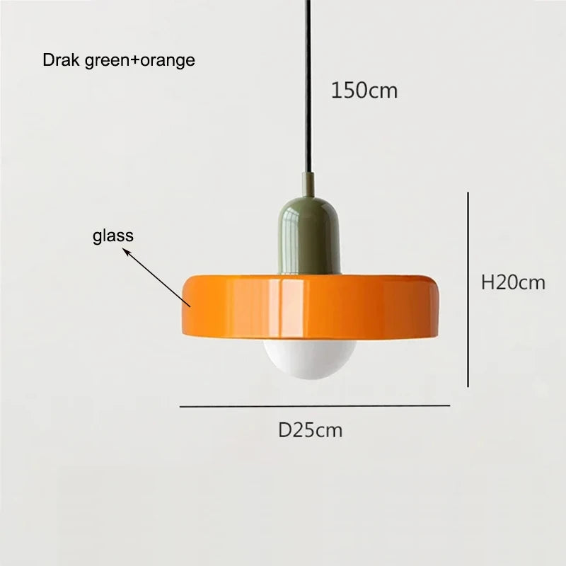 Nordic Retro Glass Chandelier Living Room Dining Room Bedroom KitchenModern Lighting Decoration Retro Lighting Fixtur...