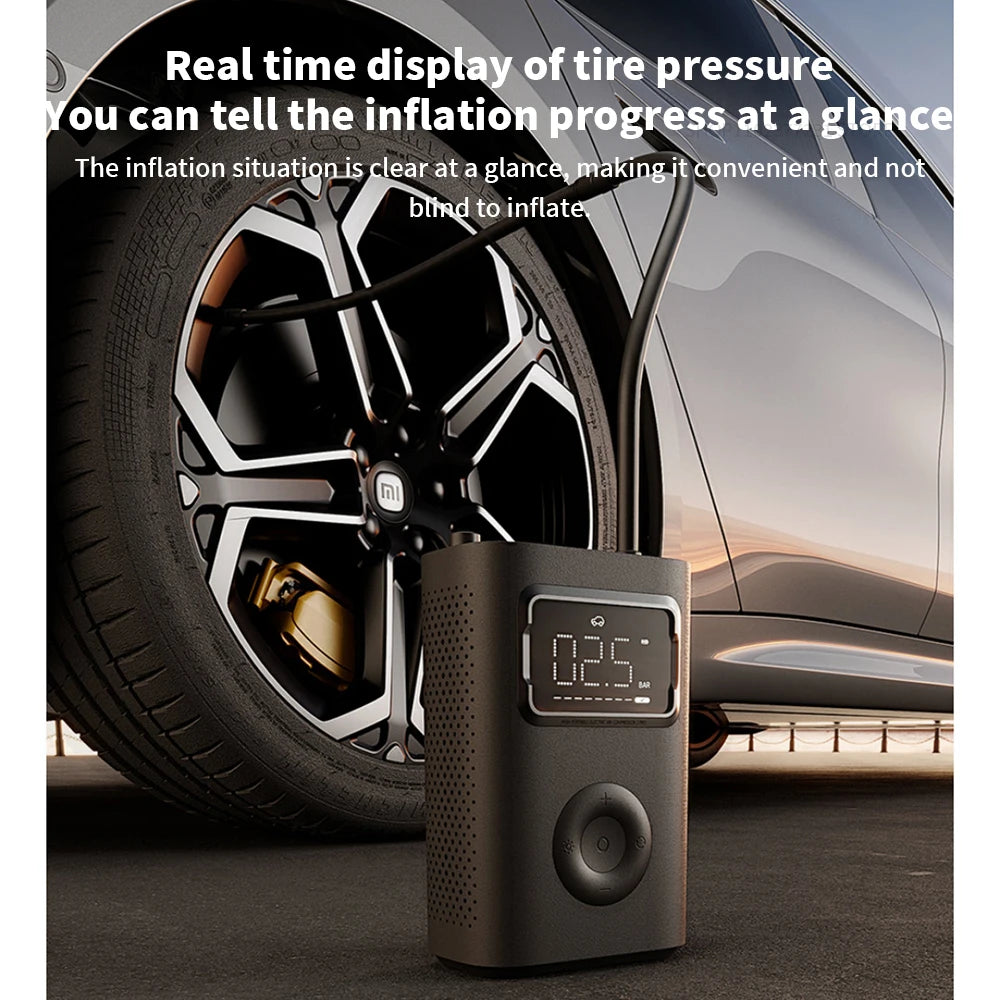 MIJIA Air Pump 2 Pro Portable Electric Inflator Pump Digital Display Inflator 150psi Max Basketball Tire 2500mAh Bike Car