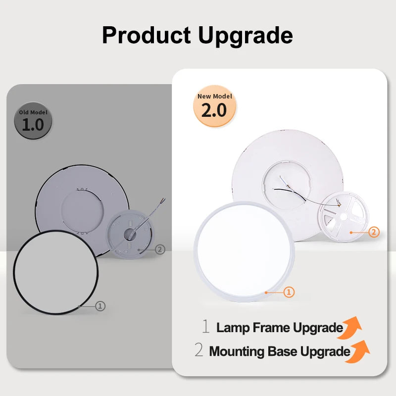 50CM Large Ceiling lamp Smart APP/ Remote Control Dimmable for Bedroom 48W Ceiling Lights AC 110/...