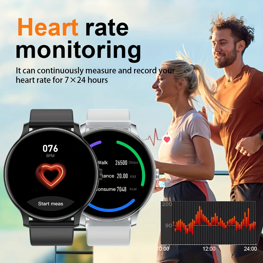 LXASFIT 2025 New Smart Watch Heart Rate Sleep Health Monitor Bluetooth Talk Ladies Sport Smart Watch for Android IOS