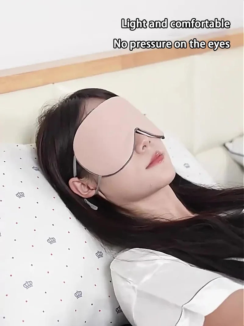 New Sleeping Eye Mask Korean Style Ice Silk Warm And Cool Dual Use Adjustable Travel Light Blocking Breathable Eye Mask 2026