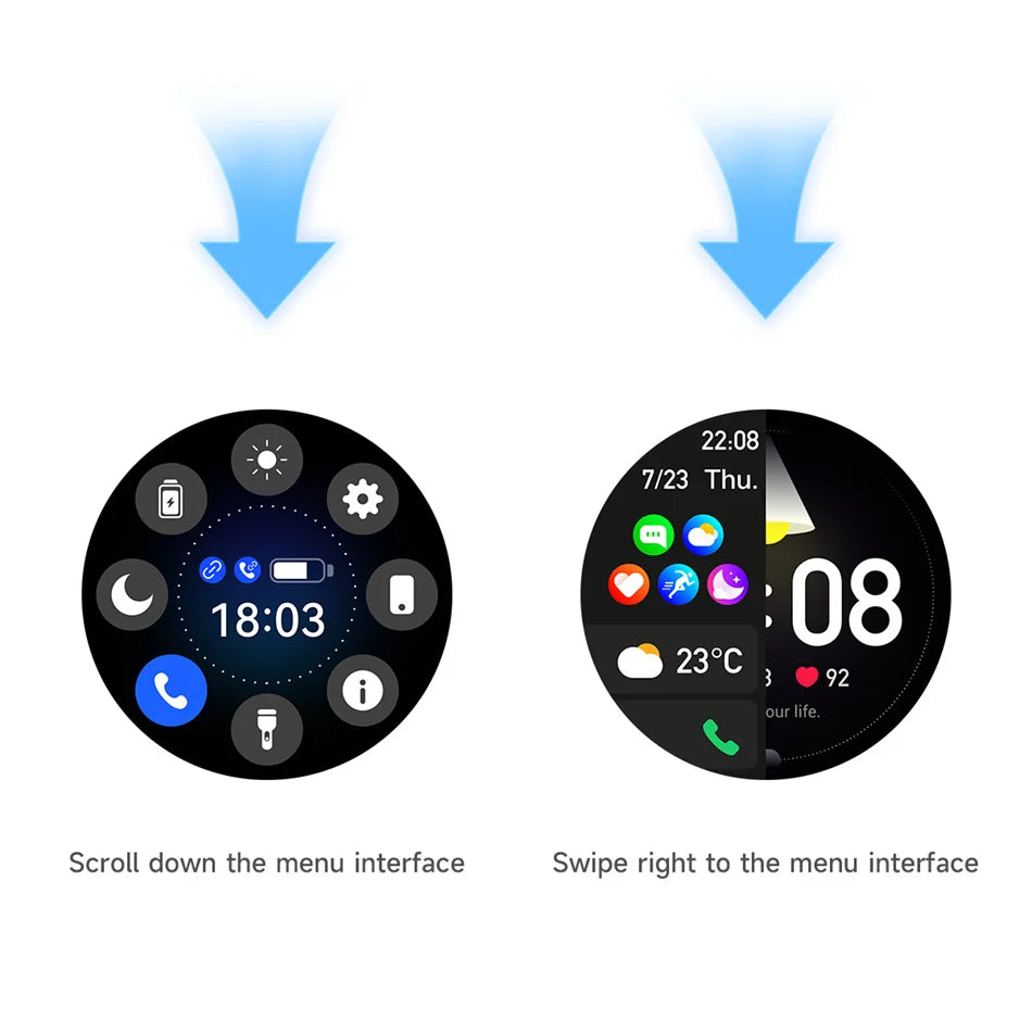 2026 New Bluetooth Call Smart Watch Men 1.53-inch AMOLED HD Screen Sports IP68 Waterproof Heart Rate Smartwatch Watch 6 Pro