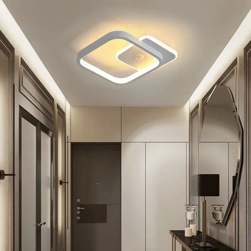 Modern LED Ceiling Light Chandelier Smart Ceiling Lamp with Motion Sensor for Stair Corridor Hallway Entrance Lighting Fixture