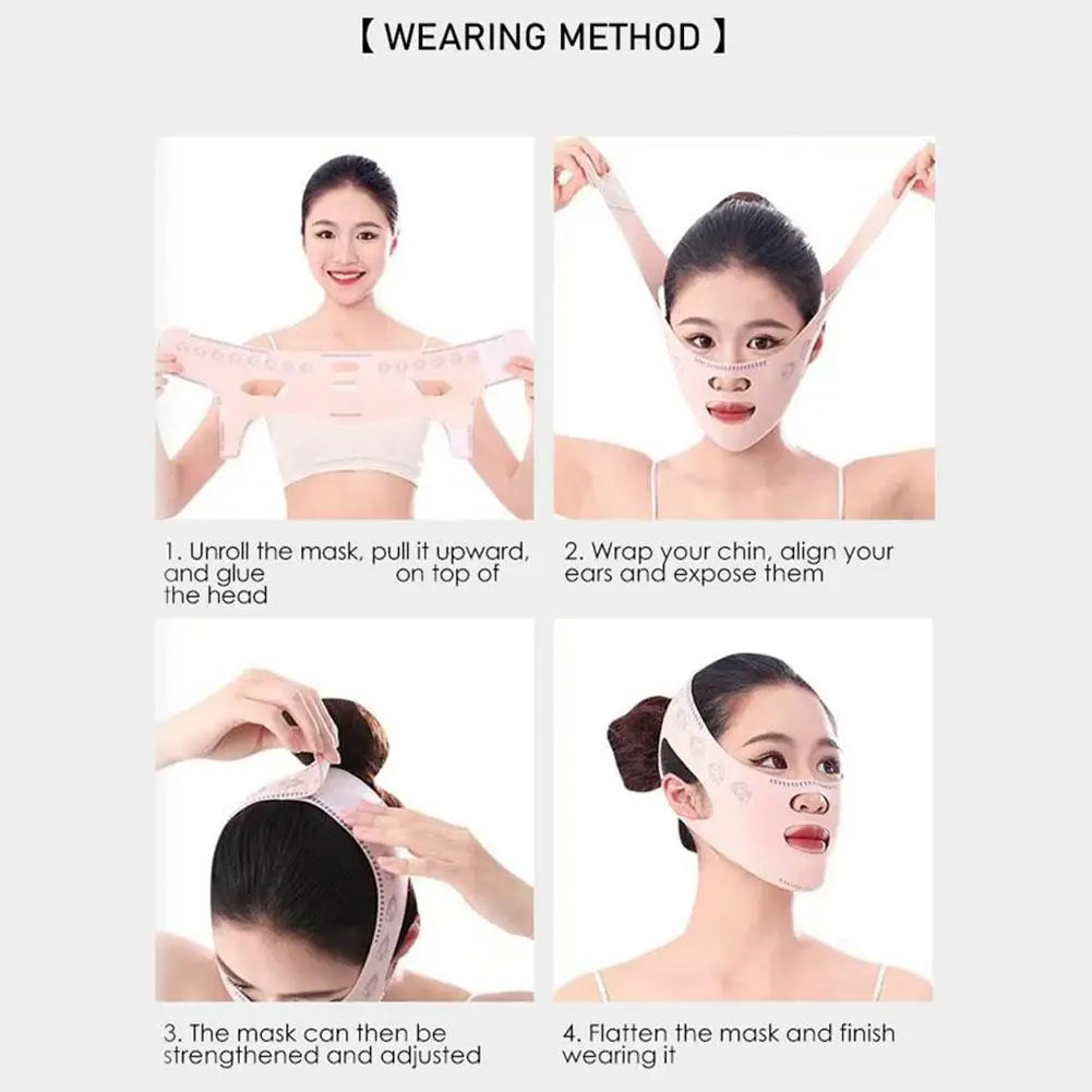 Breathable V Face Band Cheek Reduce Double Chin Lift Up Face Thin Mask V-Line Shaping Bandage Anti Wrinkle Face Bandage Tool