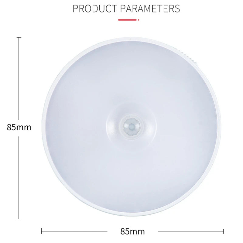 LED Motion Sensor Light Wireless Night Light Under Cabinet Light Closet Lamp Smart Wall-Mounted B...