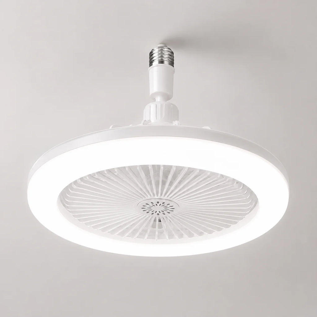 3 in 1 E27 Ceiling Fan Light with Remote Control Rotatable LED Lamp Converter Base for Bedroom Li...