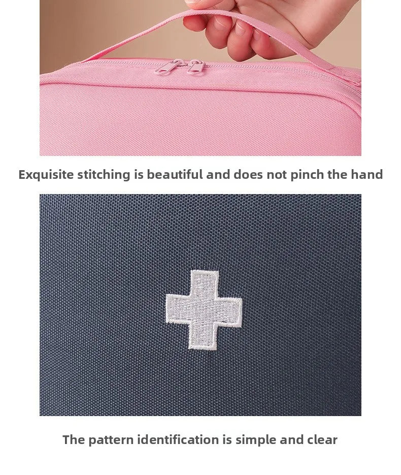 Portable First Aid Kit Essential for Business Trips Outdoor Adventures Home Emergency Storage Compact Travel Health Care Supplie