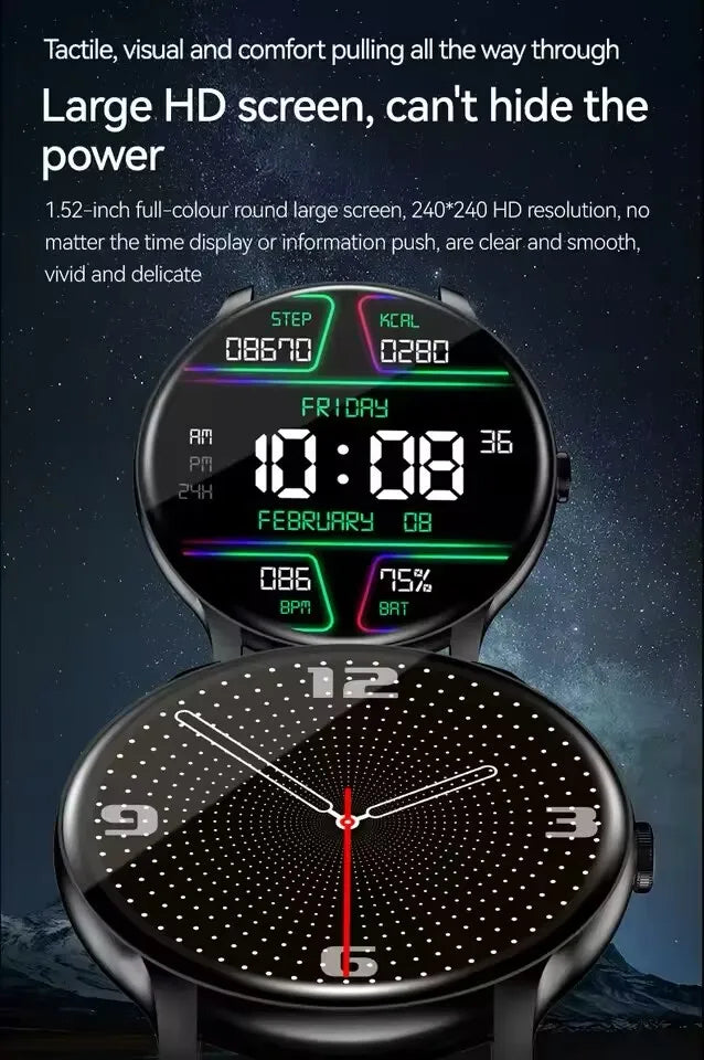 GPS 2026 New Smart Watch Heart Rate Sleep Health Monitor Bluetooth Talk  Men's Ladies Sport Smart Watch for Android IOS