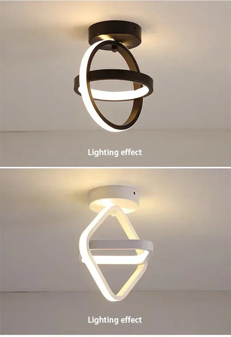 LED Strip Aisle Ceiling Lights Modern Minimalist Living Room Lamps For Balcony Entrance Home Decor Fixtures various styles