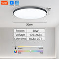 30W 36W Smart LED Ceiling Light RGB Dimming APP TUYA Remote Control Timing Indoor Home Decor Blue...
