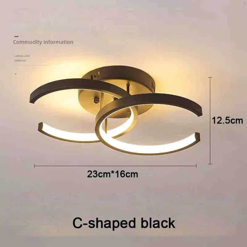 Household LED Chandelier Three Colors Lamp Modern Style Ceiling Lamp Bedroom Light Surface Installation 85-265V Dinin...