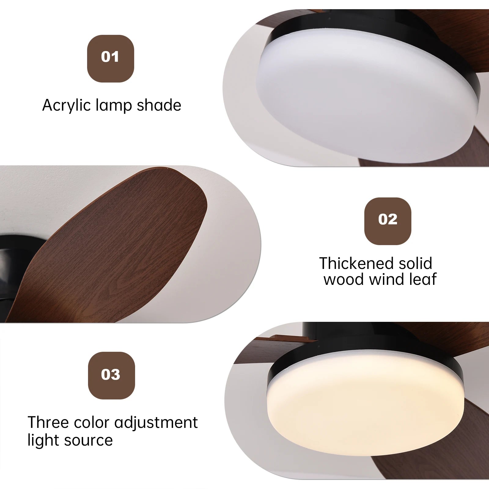 Ceiling Fan with Light Casa inteLigente Socket Fan Light ventilatore Da Soffitto Con Luce De Tech...
