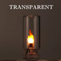 DC 5V USB LED Flame Type Night Light Clear Glass/Frosted Glass Flickering Candle Touch Control DI...